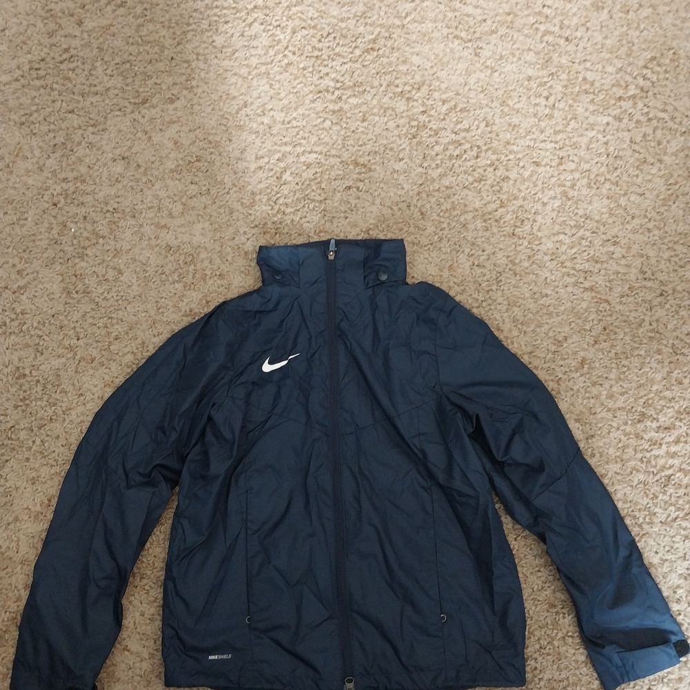 Youth Nike Lined Blue Windbreaker, Size L